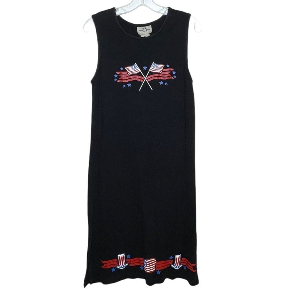 Vintage TY Wear Dress American Flags